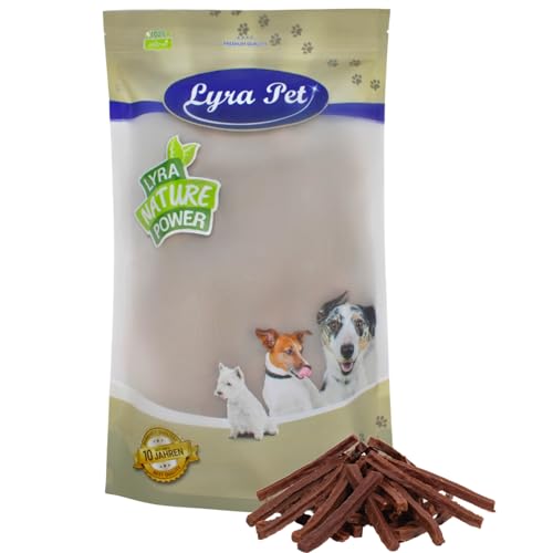 Lyra Pet® 1 kg Pferdedörrfleisch Hundefutter Snack fettarm schonend getrocknet getrocknet Leckerli Kausnack Kauartikel für Hunde Kauspaß von Lyra Pet