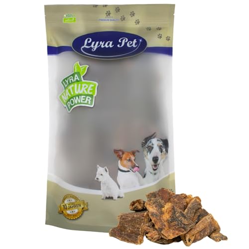 Lyra Pet® 1 kg Rinderherz getrocknet Hundefutter Kauartikel Kausnack Leckerli Belohnung Training Hund Rind von Lyra Pet