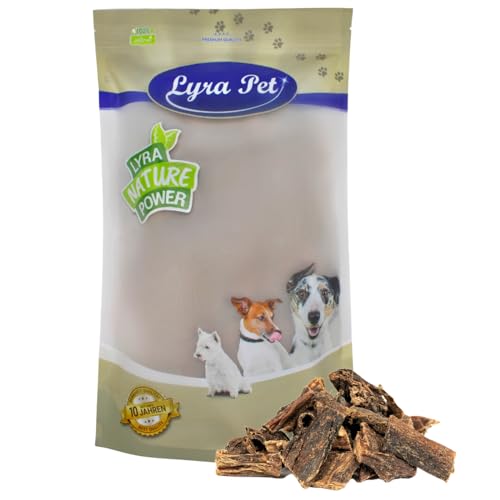 Lyra Pet® 1 kg Rinderleber getrocknet Kausnack Kauartikel Hundefutter Leckerli Hund Rind von Lyra Pet