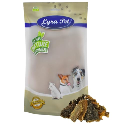 Lyra Pet® 1 kg Rinderpansen getrocknet 2-10 cm Kausnack Leckerli Hundefutter von Lyra Pet