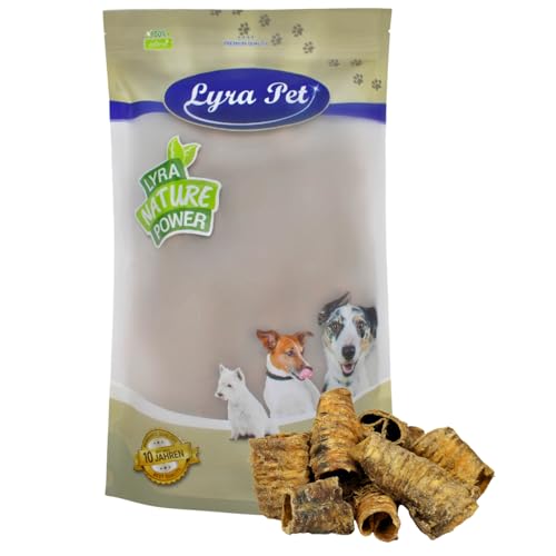 Lyra Pet® 1 kg Rinderstrossen 1 - 8 cm fettarm Kauartikel Kausnack Kaustange Hundefutter Belohnung Training Strossen Rind Hund von Lyra Pet