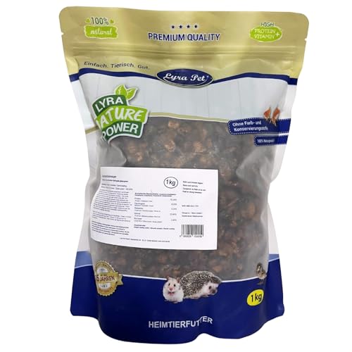 Lyra Pet® 1 kg Seidenraupen getrocknet | Reich an Proteinen & ungesättigten Fettsäuren | Nährstoffspender & Energiequelle I Natürliches Futter für Vögel, Nager, Fische & Reptilien von Lyra Pet