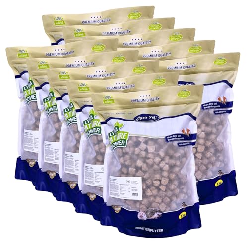Lyra Pet® 10 kg Artemia Würfel getrocknet | Gefriergetrocknetes Futter aus Salinenkrebsen | Reich an Proteinen, Fetten & Ballaststoffen | Natürliche Nahrung für Zierfische & Reptilien von Lyra Pet