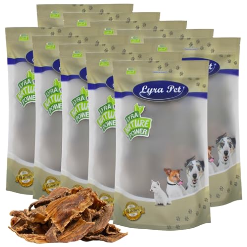 Lyra Pet® 10 kg Dörrfleisch Chips 10000 g Rind Rinderdörrfleisch Kauartikel Snack Leckerli Hund von Lyra Pet