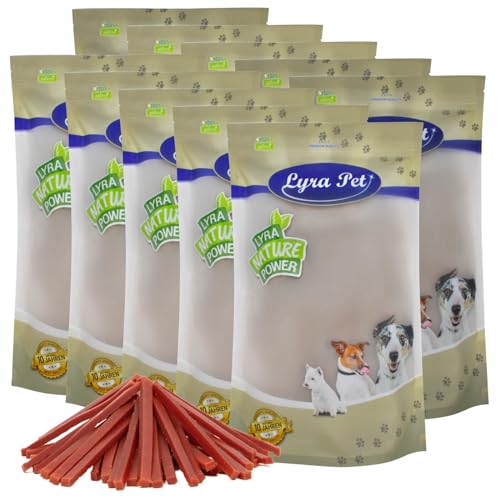 Lyra Pet® 10 kg Entenbruststreifen Kausnack Hundefutter fettarm schonend getrocknet Hund Kauartikel Kauspaß von Lyra Pet