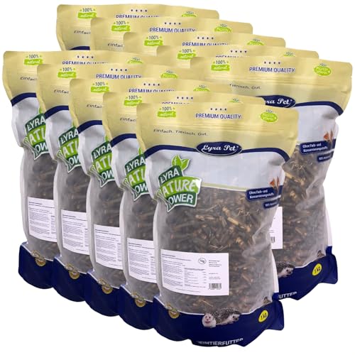 Lyra Pet® 10 kg Heuschrecken getrocknet | Reich an Proteinen & Mineralien | Schonend getrocknetes Vogefutter | Ideal als Ergänzung | Natürliches Futter für Vögel, Nager, Fische & Reptilien von Lyra Pet