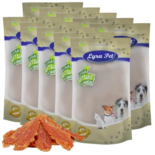 Lyra Pet® 10 kg Hühnerbrust Soft | Kausnack vom Huhn | Leckerli für alle Hunde | Proteinreicher Kaugenuss | Idealer Belohnungs- und Trainingssnack | Hundefutter im wiederverschließbaren Beutel von Lyra Pet