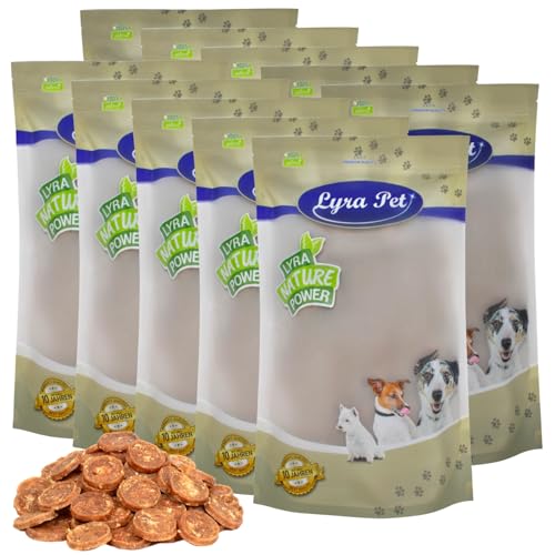 Lyra Pet® 10 kg Hühnerchips Kauchips aus Hühnerfleisch Hundefutter Snack fettarm schonend getrocknet Kauartikel für Hunde Kauspaß von Lyra Pet