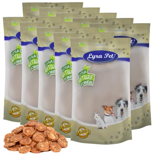Lyra Pet® 10 kg Hühnerchips | Kausnack vom Huhn | Leckerli auch für Welpen und ältere Hunde | Gut verträglicher Belohnungs- und Trainingssnack | Kauartikel im wiederverschließbaren Beutel von Lyra Pet