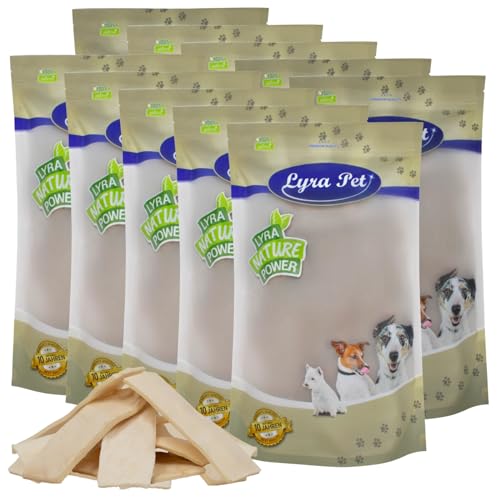 Lyra Pet® 10 kg Kauchips 10000 g aus Büffelhaut zur Zahnflege wie Kauknochen Dörrfleisch Rind von Lyra Pet