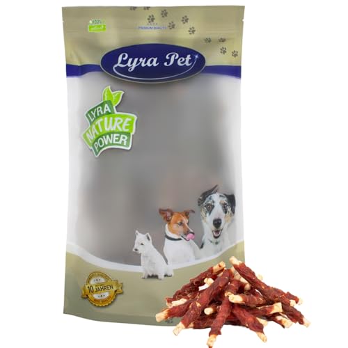 Lyra Pet® 10 kg Kaurollen mit Entenbruststreifen Hundefutter Snack fettarm schonend getrocknet getrocknet Leckerli Kausnack Kauartikel für Hunde Kauspaß von Lyra Pet