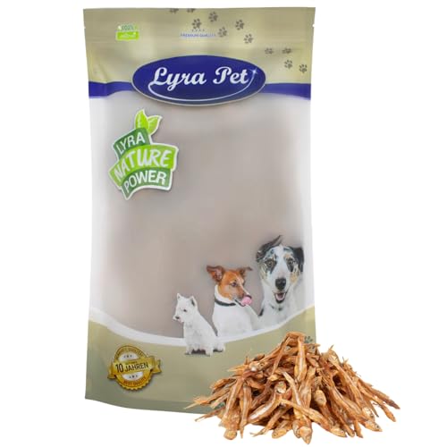 Lyra Pet® 10 kg Kleine Fische getrocknet Trockenfisch Hundefutter Snack fettarm schonend getrocknet Trockenfisch Leckerli Kausnack Kauartikel für Hunde Kauspaß von Lyra Pet