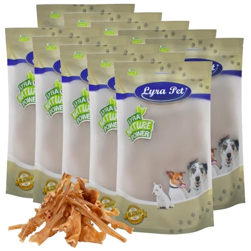 Lyra Pet® 10 kg Lammkopfhaut dunkel Hundesnack Leckerli Belohnung fettarm Hund von Lyra Pet