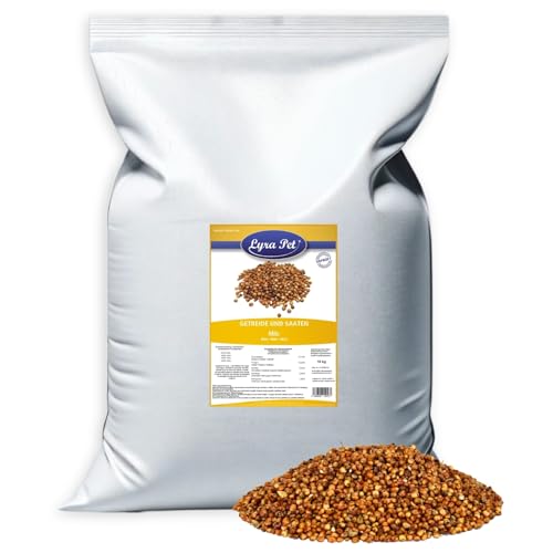 Lyra Pet® 10 kg Milo | Körner der Sorghum Hirse | Reich an Kohlenhydraten | Ergänzungsfutter für Vögel | Nährstoffreiches, Ganzjähriges Vogelfutter | Energiequelle für Wildvögel & Kleinnager von Lyra Pet