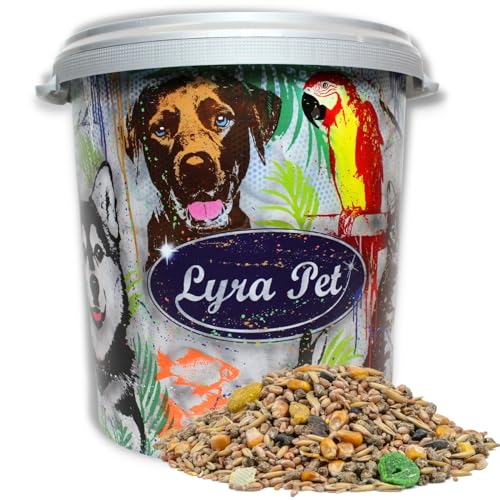 Lyra Pet® | 10 kg Nagerfutter in 30 L Tonne | Alleinfutter für Nagetiere | Für Hamster, Mäuse, Ratten, Meerschweinchen & Kaninchen | Nährstoffreiches Futter | Artgerechter Energiespender für Nager von Lyra Pet