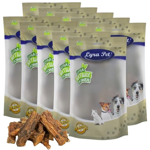 Lyra Pet® 10 kg Ochsenschwanz 1-7 cm 10000 g wie Ochsenziemer Kauartikel Hund Rind Kauartikel Kausnack von Lyra Pet
