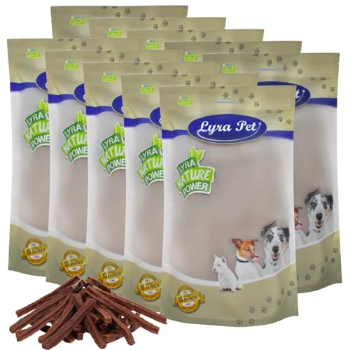 Lyra Pet® 10 kg Pferdedörrfleisch Hundefutter Snack fettarm schonend getrocknet getrocknet Leckerli Kausnack Kauartikel für Hunde Kauspaß von Lyra Pet