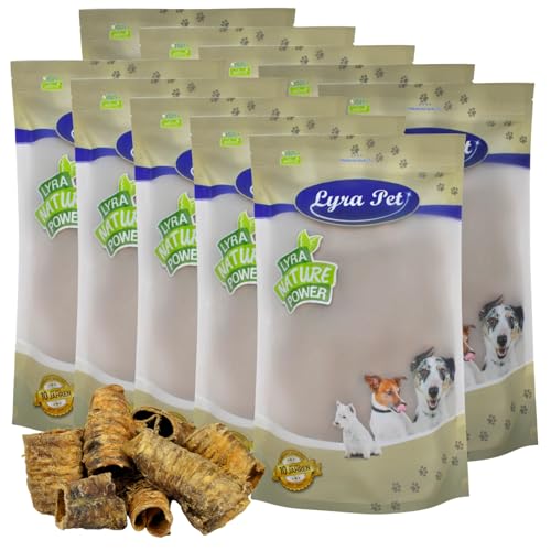 Lyra Pet® 10 kg Rinderstrossen 1 - 8 cm fettarm Kauartikel Kausnack Kaustange Hundefutter Belohnung Training Strossen Rind Hund von Lyra Pet