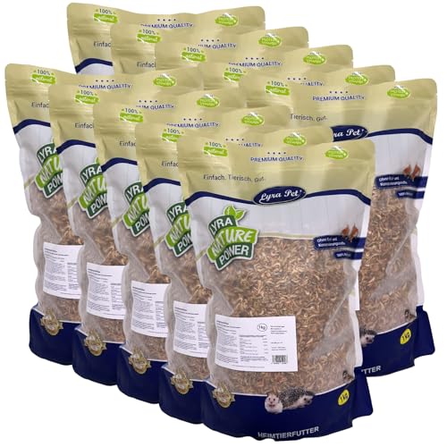 Lyra Pet® 10 kg Shrimps getrocknet | Sonnengetrocknete Garnelen als Tierfutter | Reich an Proteinen & Omega-3-Fettsäuren | Natürliches, artgerechtes Futter für Fische, Vögel, Hunde, Katzen & Reptilien von Lyra Pet