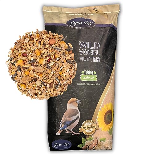 Lyra Pet® | 10 kg Streufutter aus 29 Komponenten | Neue Ernte | Ganzjähriges Vogelfutter | Abwechslungsreich & Kraftspendend | Reines Naturprodukt für Widlvögel | Auch für Kleine Körnerfresser von Lyra Pet