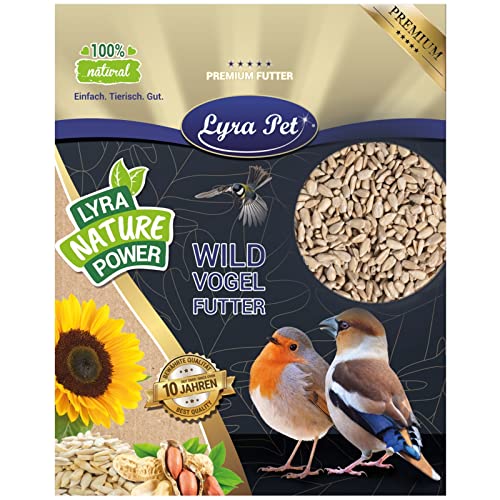 Lyra Pet® | 10 kg Sonnenblumenkerne Geschält | Vogelfutter für das Ganze Jahr | Premium Wildvogelfutter | Idealer Energiespender für Sommer und Winter | Vogelstreufutter für Wildvögel | Ohne Schale von Lyra Pet