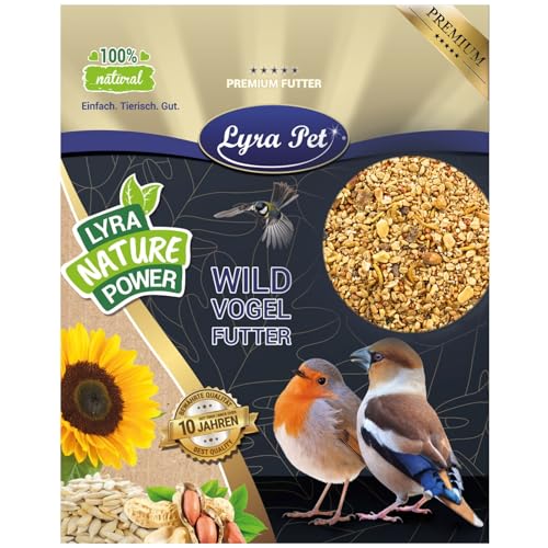 Lyra Pet® 10 kg Weichfutter Premium | Proteinreiches Vogelfutter für Wildvögel | Mit Mehlwürmern, Erdnusskernen & Rosinen | Nährstoffreiches Wildvogelfutter | Ganzjähriges Streufutter für Vögel von Lyra Pet