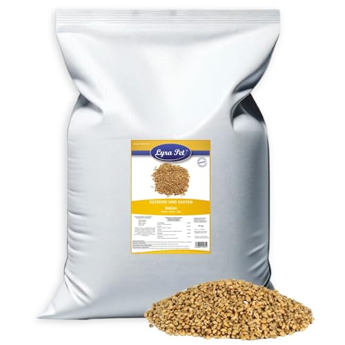 Lyra Pet® 10 kg Weizen | Reich an Kohlenhydraten, Ballaststoffen & Proteinen | Ergänzungsfutter für Vögel | Nährstoffreiches, Ganzjähriges Vogelfutter | Energiequelle für Wildvögel & Kleinnager von Lyra Pet