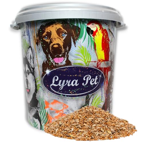 Lyra Pet® | 10 kg Wellensittichfutter + 30 L Tonne | Alleinfutter für Wellensittiche | Vogelfutter für Ziervögel | Nährstoffreiches Futter für das Ganze Jahr | Energiespender für Sittiche | Artgerecht von Lyra Pet