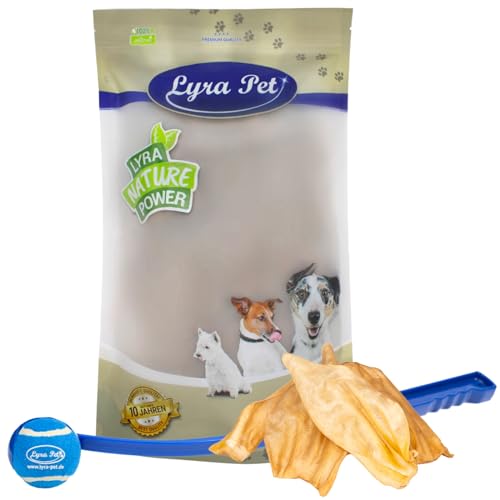 Lyra Pet® 100 Rinderohren ca. 2 kg Hundefutter Kausnack wie Pansen+ Ballschleuder von Lyra Pet