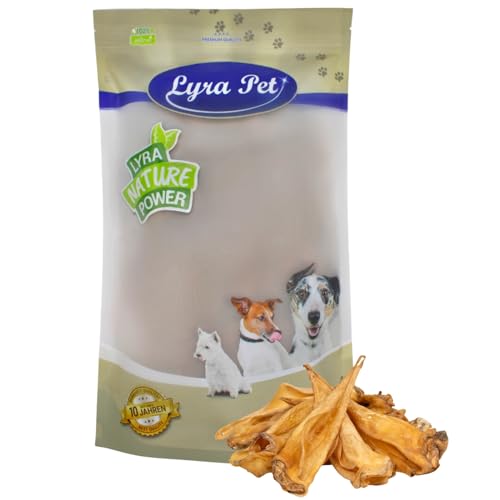 Lyra Pet® 100 Rinderohren ca. 3 kg Leckerli 3000 g Hundefutter wie Pansen Kausnack Ohren von Lyra Pet