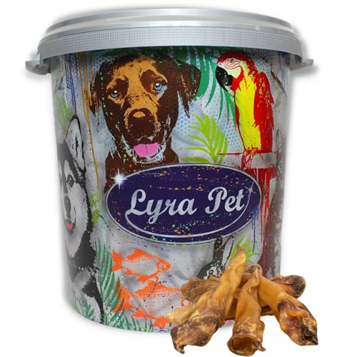 Lyra Pet® 100 Rinderohren ca. 5 kg Kausnack Rind wie Schweineohren in 30 L Tonne von Lyra Pet