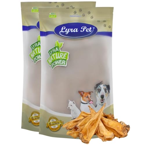 Lyra Pet® 200 Rinderohren ca. 6 kg Leckerli 6000 g Hundefutter wie Pansen Kauspass Rind von Lyra Pet