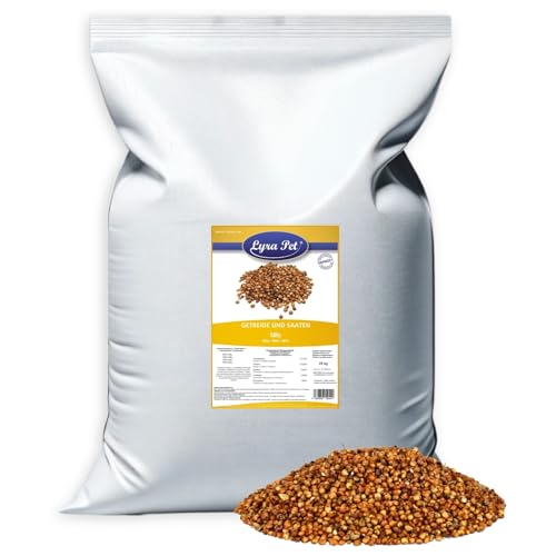 Lyra Pet® 25 kg Milo | Körner der Sorghum Hirse | Reich an Kohlenhydraten | Ergänzungsfutter für Vögel | Nährstoffreiches, Ganzjähriges Vogelfutter | Energiequelle für Wildvögel & Kleinnager von Lyra Pet