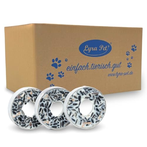 Lyra Pet® | 30 x 3 STK. Meisenringe | Mit Nährstoffreichen Saaten & Getreiden | Wertvoller Energielieferant für Wildvögel | Fettreiches Vogelfutter für Balkon & Terrasse | Ganzjähriges Fettfutter von Lyra Pet