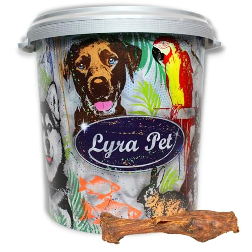 Lyra Pet® 5 Kalbsunterbeine Kauknochen Kalb Rind Kauartikel Hundefutter Kausnack Hund in 30 L Tonne von Lyra Pet