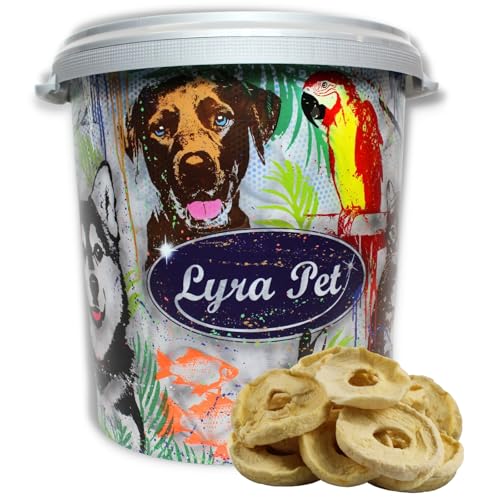 Lyra Pet® 5 kg Äpfel getrocknet in 30 L Tonne | Reich an Vitaminen & Ballaststoffen | Einzelfutter für Vögel, Nager, Pferde & Reptilien | Nährstoffreiches & natürilches Futter | Ideal als Ergänzung von Lyra Pet