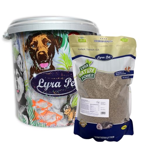 Lyra Pet® 5 kg Daphnien getrocknet in 30 L Tonne | Sonnengetrocknete Wasserflöhe als Tierfutter | Reich an Proteinen & ungesättigten Fettsäuren | Natürliches Futter für Vögel, Fische & Amphibien von Lyra Pet