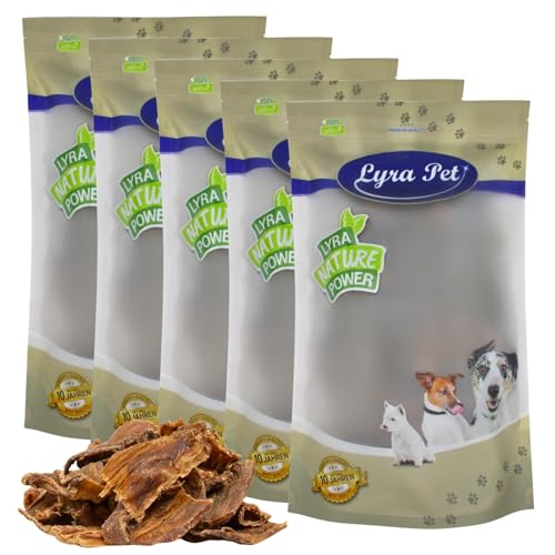 Lyra Pet® 5 kg Dörrfleisch Chips 5000 g Rind Rinderdörrfleisch Kauartikel Snack Leckerli Hund von Lyra Pet