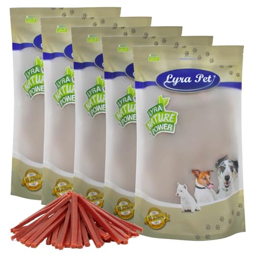 Lyra Pet® 5 kg Entenbruststreifen Kausnack Hundefutter fettarm schonend getrocknet Hund Kauartikel Kauspaß von Lyra Pet