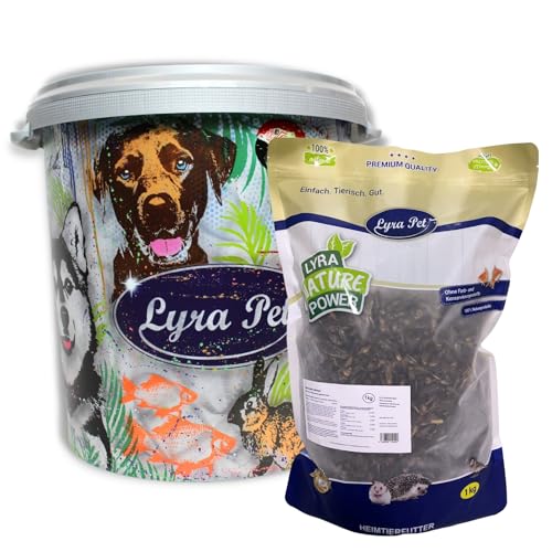 Lyra Pet® 5 kg Heimchen getrocknet | Reich an Proteinen & Mineralien | Nährstoffreiche Ergänzung zum Hauptfutter | Idealer Energiespender | Natürliches Futter für Vögel, Nager, Fische & Reptilien von Lyra Pet