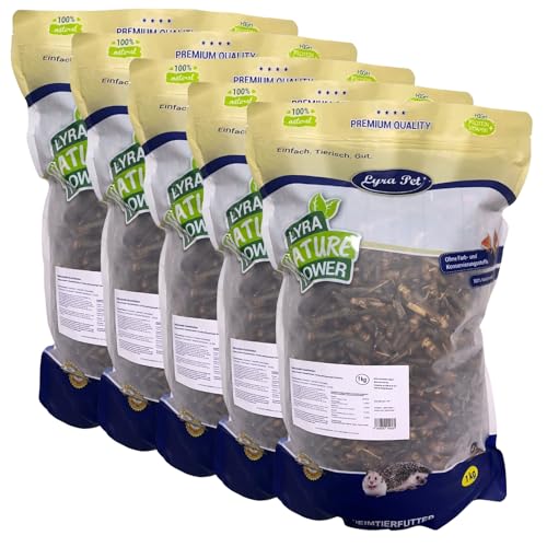 Lyra Pet® 5 kg Heuschrecken getrocknet | Reich an Proteinen & Mineralien | Schonend getrocknetes Vogefutter | Ideal als Ergänzung | Natürliches Futter für Vögel, Nager, Fische & Reptilien von Lyra Pet