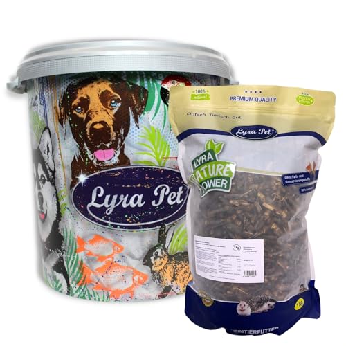 Lyra Pet® 5 kg Heuschrecken getrocknet in 30 L Tonne | Reich an Proteinen & Mineralien | Schonend getrocknetes Vogefutter | Ideal als | Natürliches Futter für Vögel, Fische & Reptilien von Lyra Pet