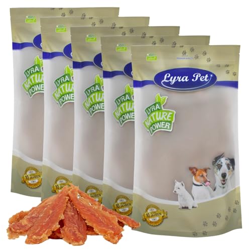 Lyra Pet® 5 kg Hühnerbrust Soft Hundefutter Snack fettarm schonend getrocknet Kauartikel Kauspaß von Lyra Pet