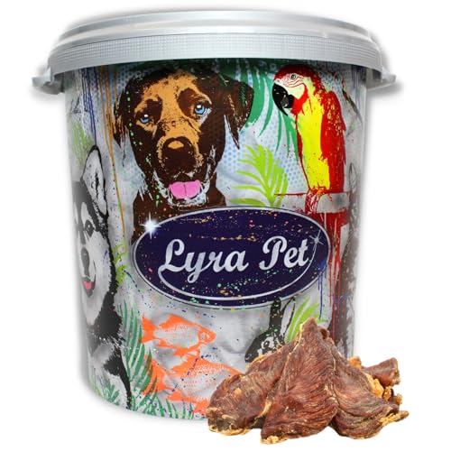 Lyra Pet® 5 kg Hühnerbrustfilet 5000 g getrocknet Kausnack Leckerli + 30 L Tonne von Lyra Pet