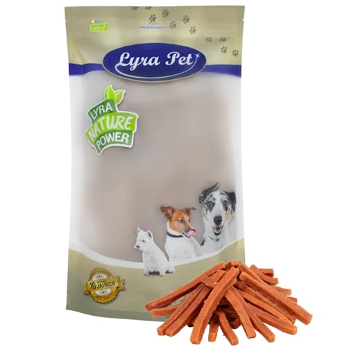 Lyra Pet® 5 kg Hühnerbruststreifen Hundefutter Snack fettarm schonend getrocknet Kauartikel Kauspaß von Lyra Pet