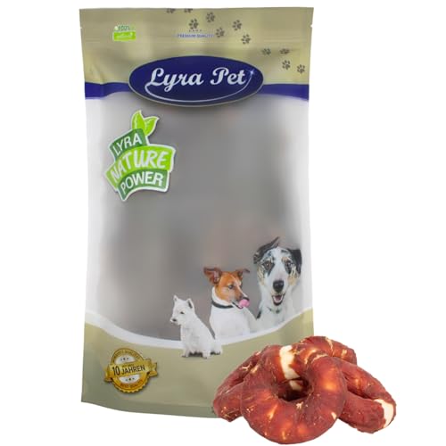 Lyra Pet® 5 kg Kauringe mit Entenbruststreifen Hundefutter Snack fettarm schonend getrocknet getrocknet Leckerli Kausnack Kauartikel für Hunde Kauspaß von Lyra Pet