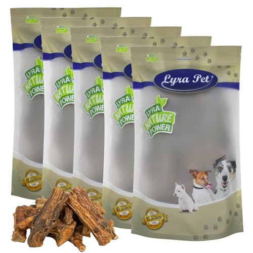 Lyra Pet® 5 kg Ochsenschwanz 1-7 cm 5000 g wie Ochsenziemer Kauartikel Hund Rind Kauartikel Kausnack von Lyra Pet