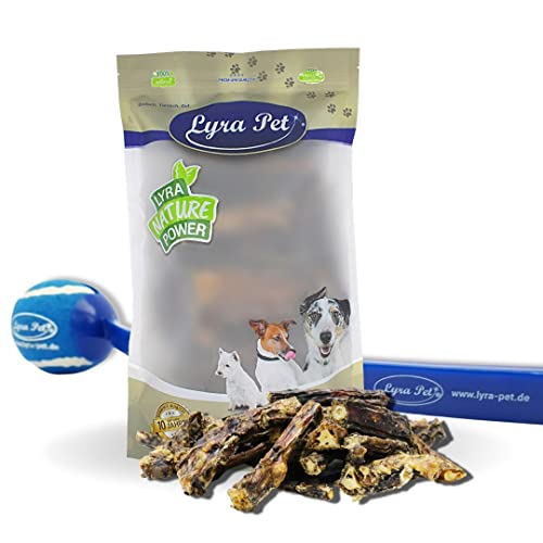 Lyra Pet® 5 kg Ochsenschwanz Natur Kausnack Leckerli + Ballschleuder von Lyra Pet