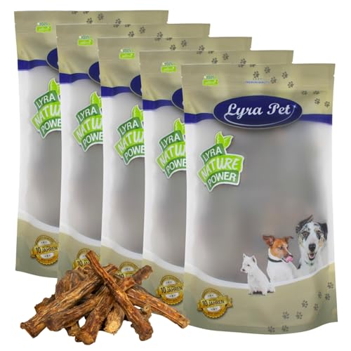 Lyra Pet® 5 kg Ochsenschwanz Natur | Proteinhaltiges Leckerli für alle Hunde | Naturbelassener Kausnack zahnpflegend | Gut verträglicher & nährstoffreicher Kauartikel | Schonend getrocknet von Lyra Pet