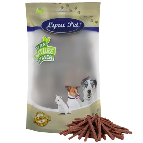 Lyra Pet® 5 kg Rinderdörrfleisch Sticks Hundefutter Snack fettarm schonend getrocknet getrocknet Leckerli Kausnack Kauartikel für Hunde Kauspaß von Lyra Pet